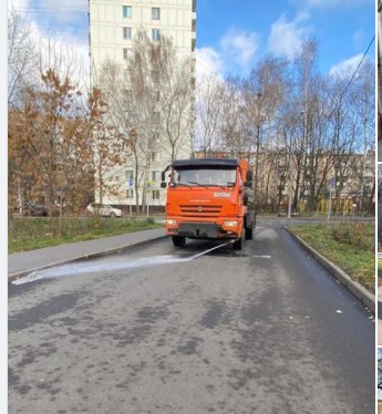Улицы Бабушкинского промыли специальным шампунем